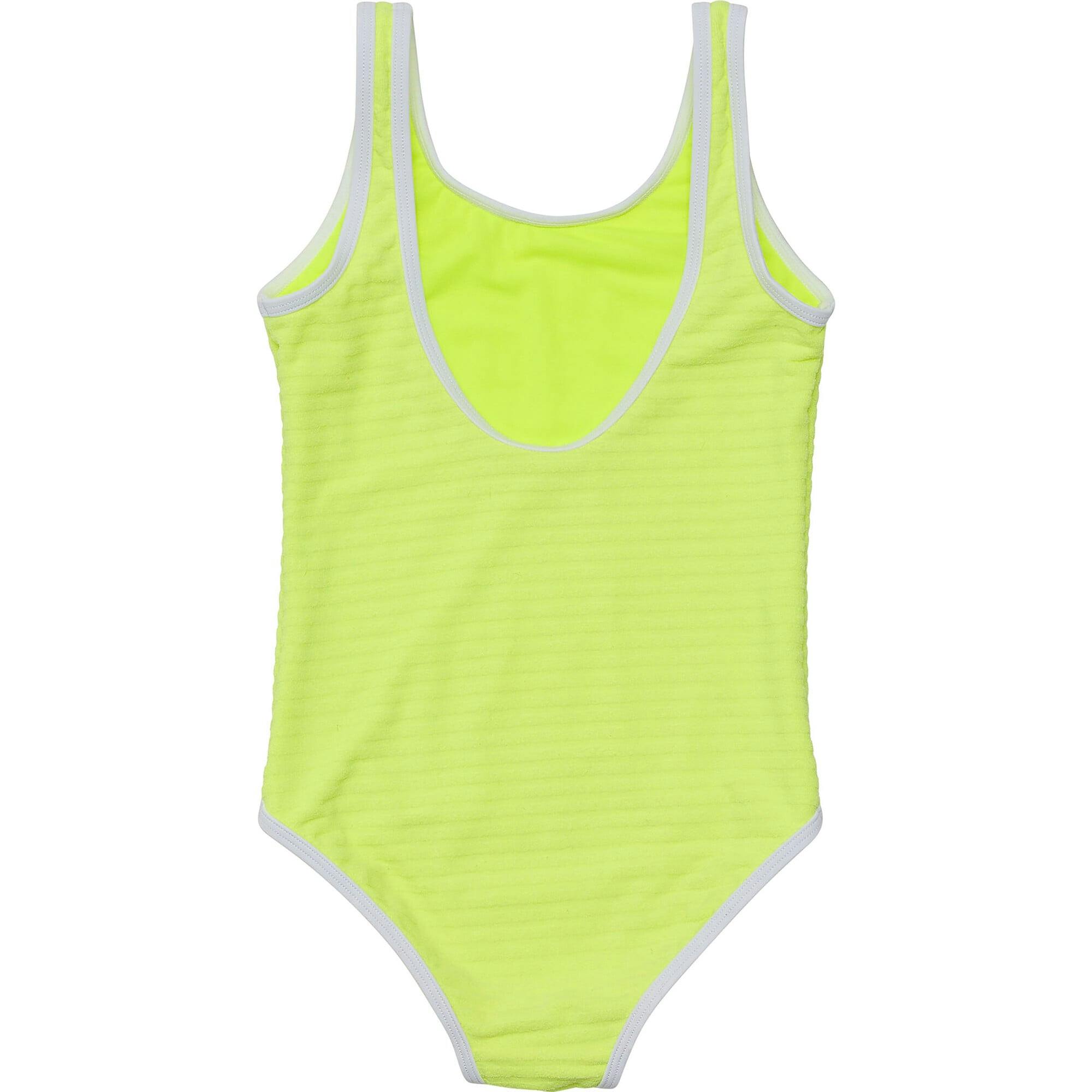 UPF50+ Scoop Neck Sleeveless Contrast Piped Swimsuit