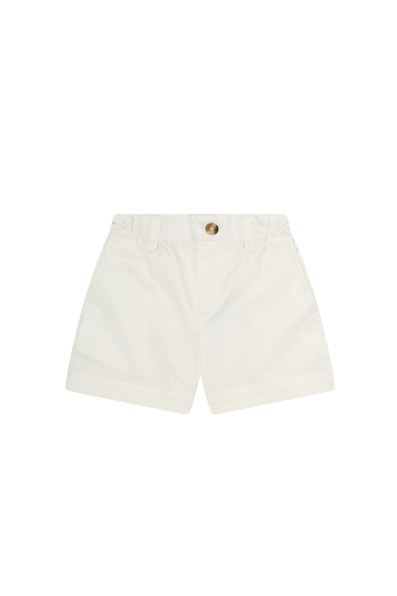 White Twill Shorts