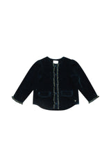 VENDOME JACKET NAVY SMOCKED