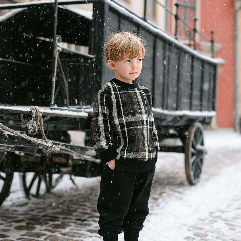 Winter Plaid Unisex Pullover