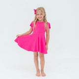 Cap Sleeve Twirl Dress