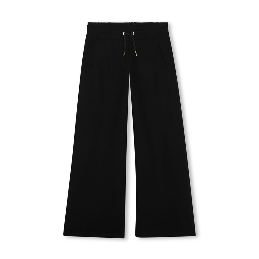 Black Logo Drawstring Pants