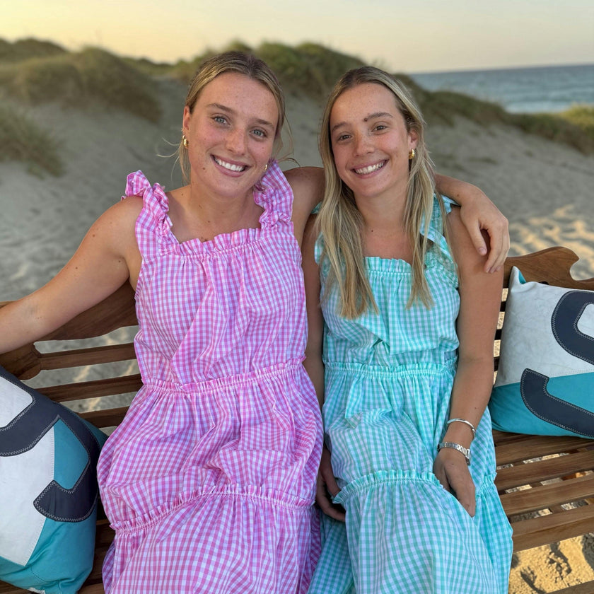 Women's Hepburn Gingham Pink Nightie