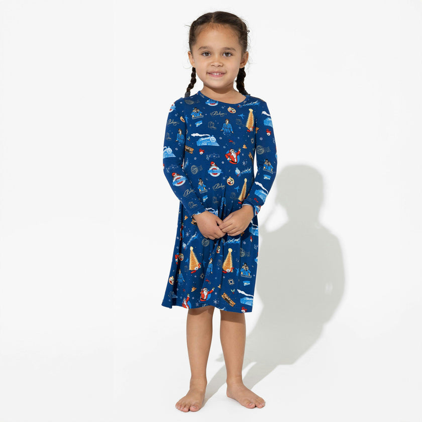 The Polar Express™ Bamboo Girls' Long Sleeve Dress