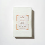 All-Stages Bassinet Sheet in GOTS Certified Organic Brushed Cotton in Bright White