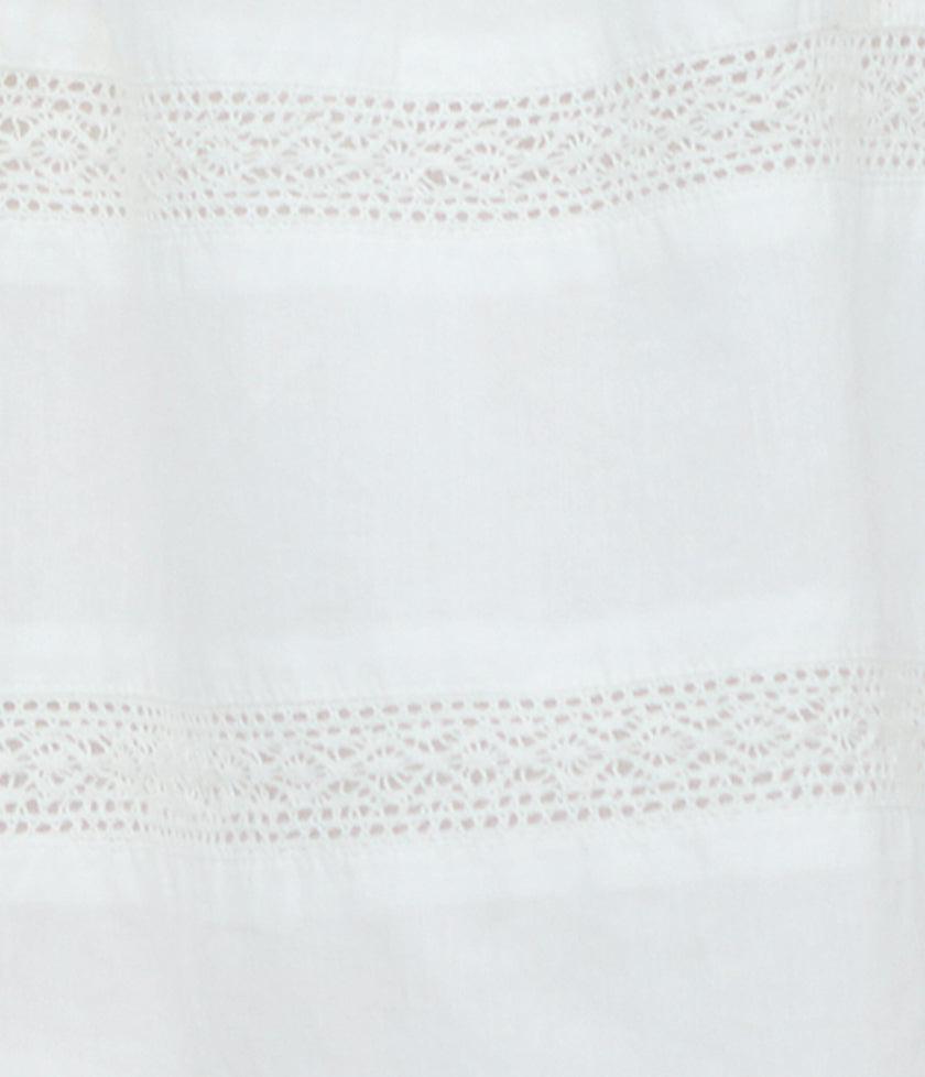 The Marin Mini Dress - White Voile