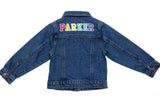 Custom Embroidered Washed Denim Jacket