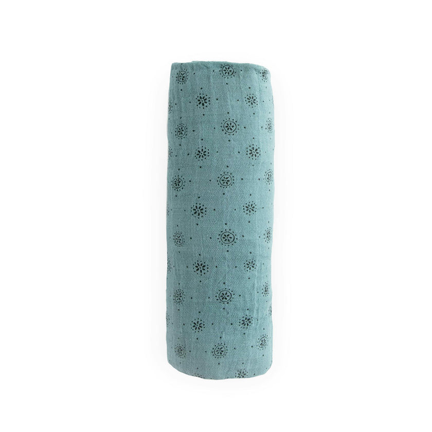Cotton Muslin Swaddle Blanket - Wallflower