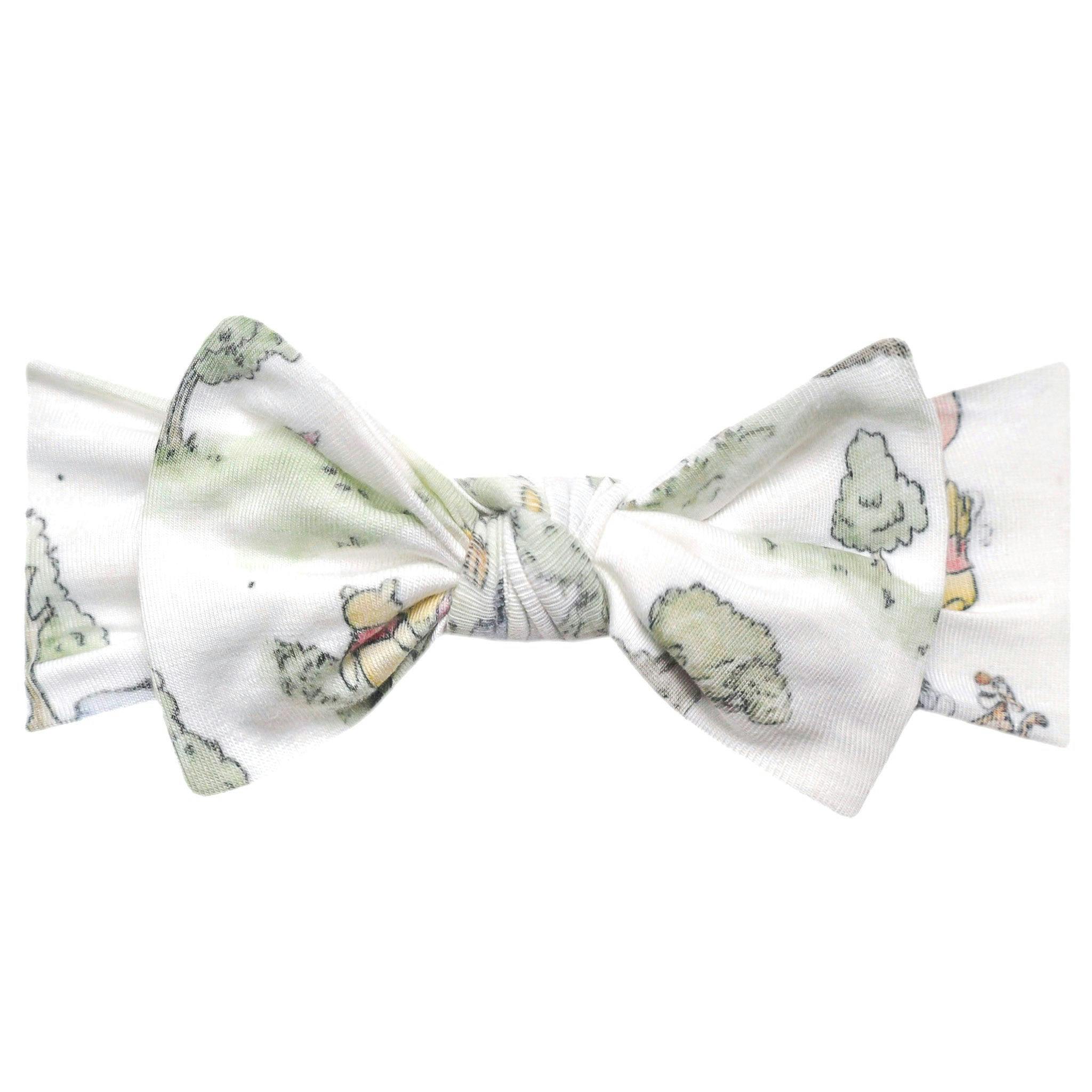 Knit Headband Bow - Hundred Acre Wood