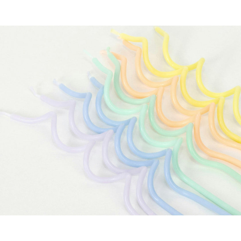 Pastel Swirly Candles