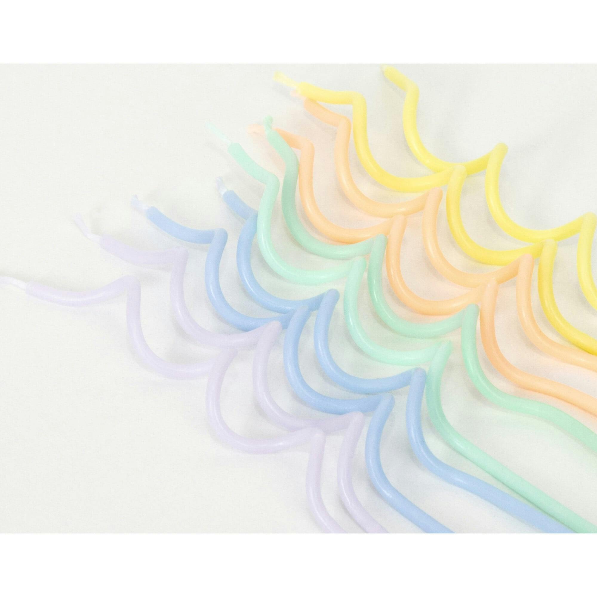 Pastel Swirly Candles