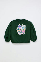 PORCELAIN SWEATSHIRT GREEN