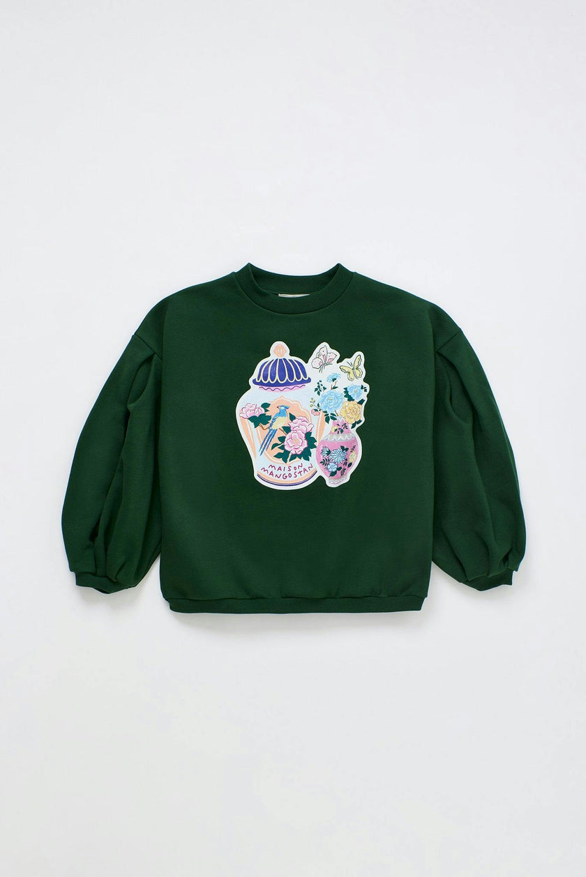 PORCELAIN SWEATSHIRT GREEN