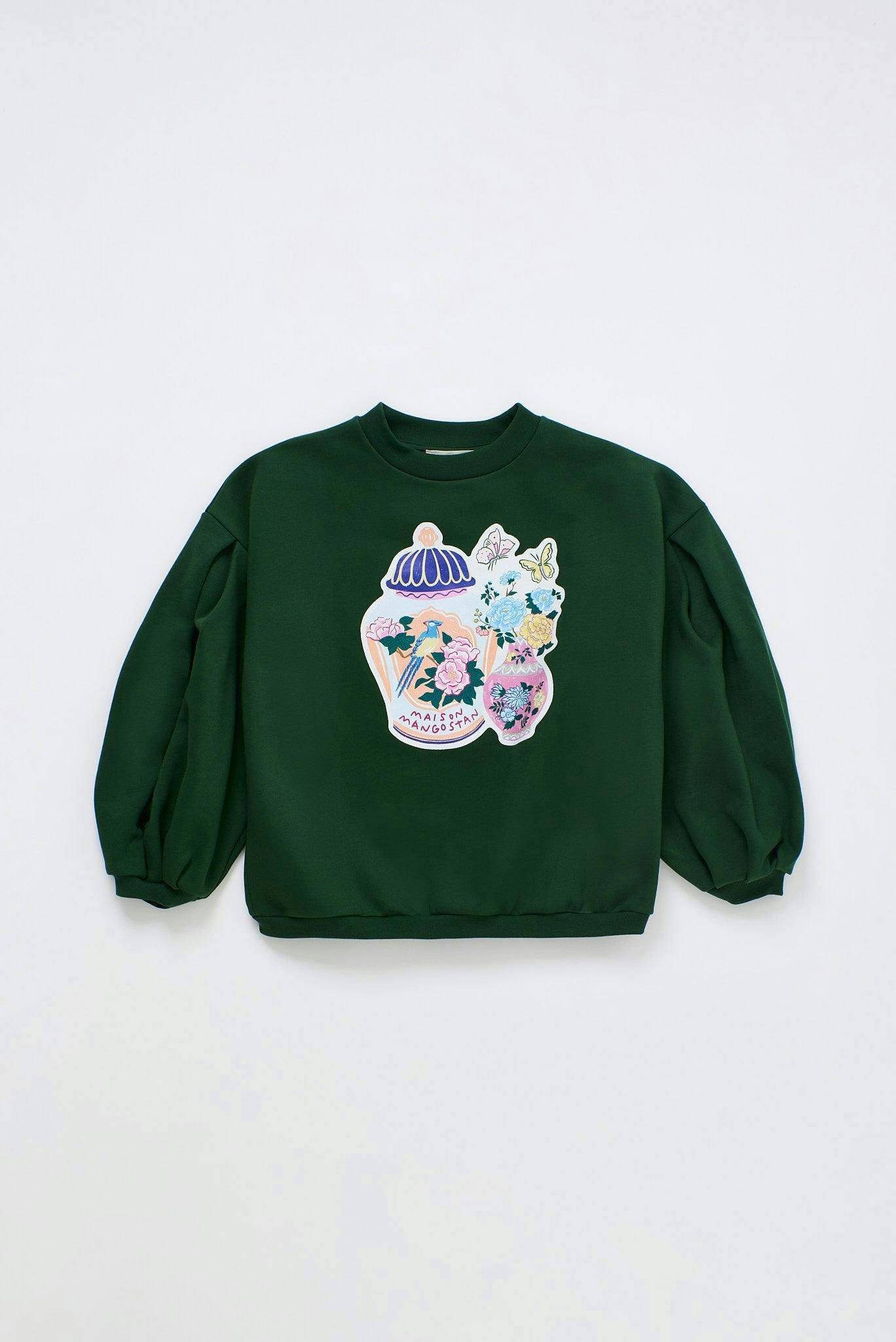 PORCELAIN SWEATSHIRT GREEN