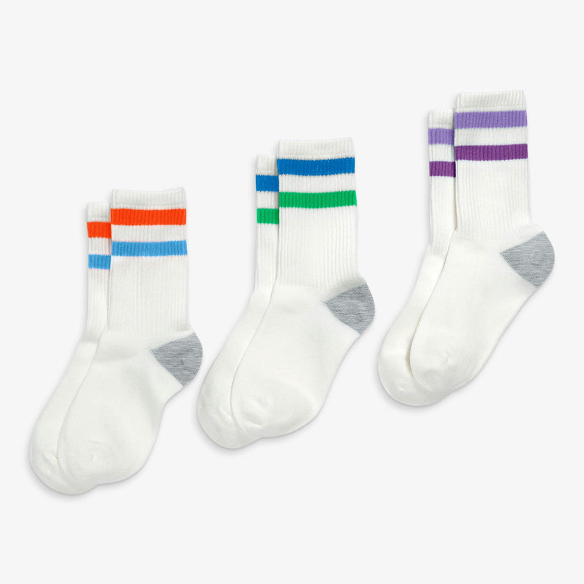 Kids athletic sock 3-pack