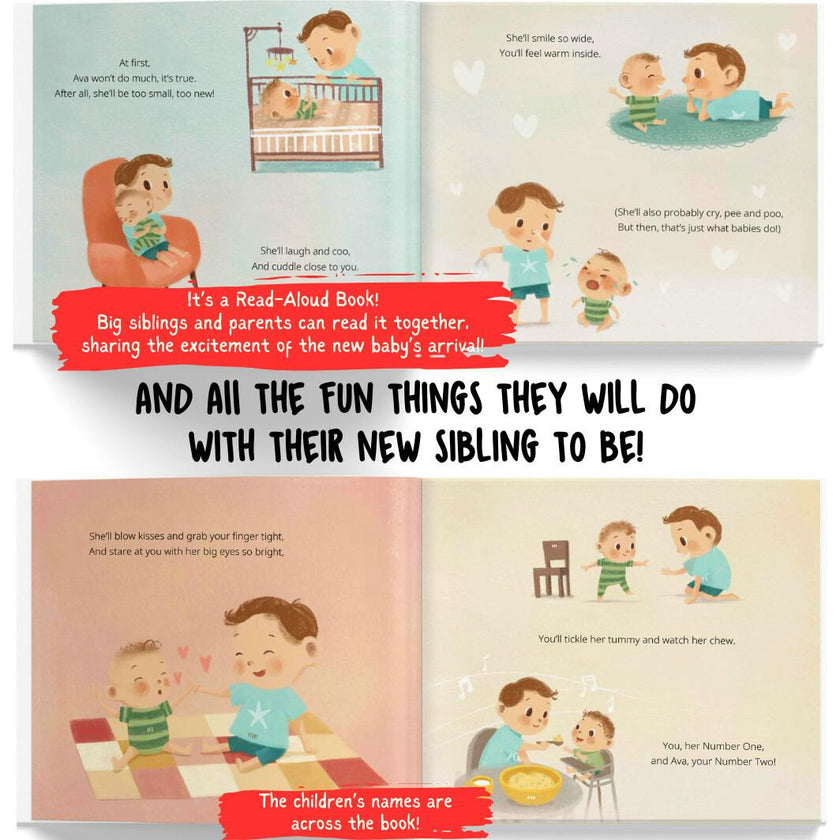 Me and My New Baby Sibling: Besties Forever! (Personalized Book for an Older Sibling to be)