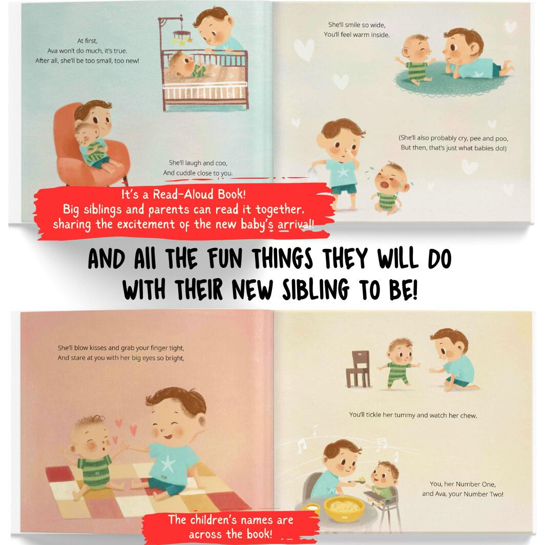 Me and My New Baby Sibling: Besties Forever! (Personalized Book for an Older Sibling to be)