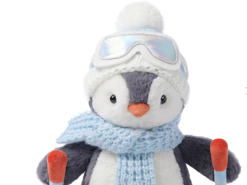 McHugs Skiing Glacier Penguin Winter Weighted Plush 25cm