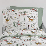 Cotton Muslin Pillowcase 2 Pack - Cowpoke
