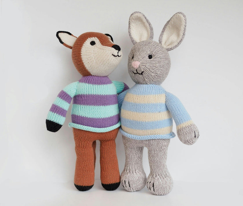 Plush in Striped Sweater