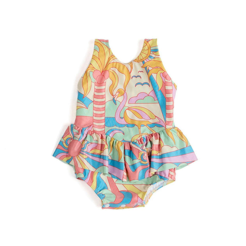 The Paradiso - Girls Ruffle One Piece with Tutu UPF 50+