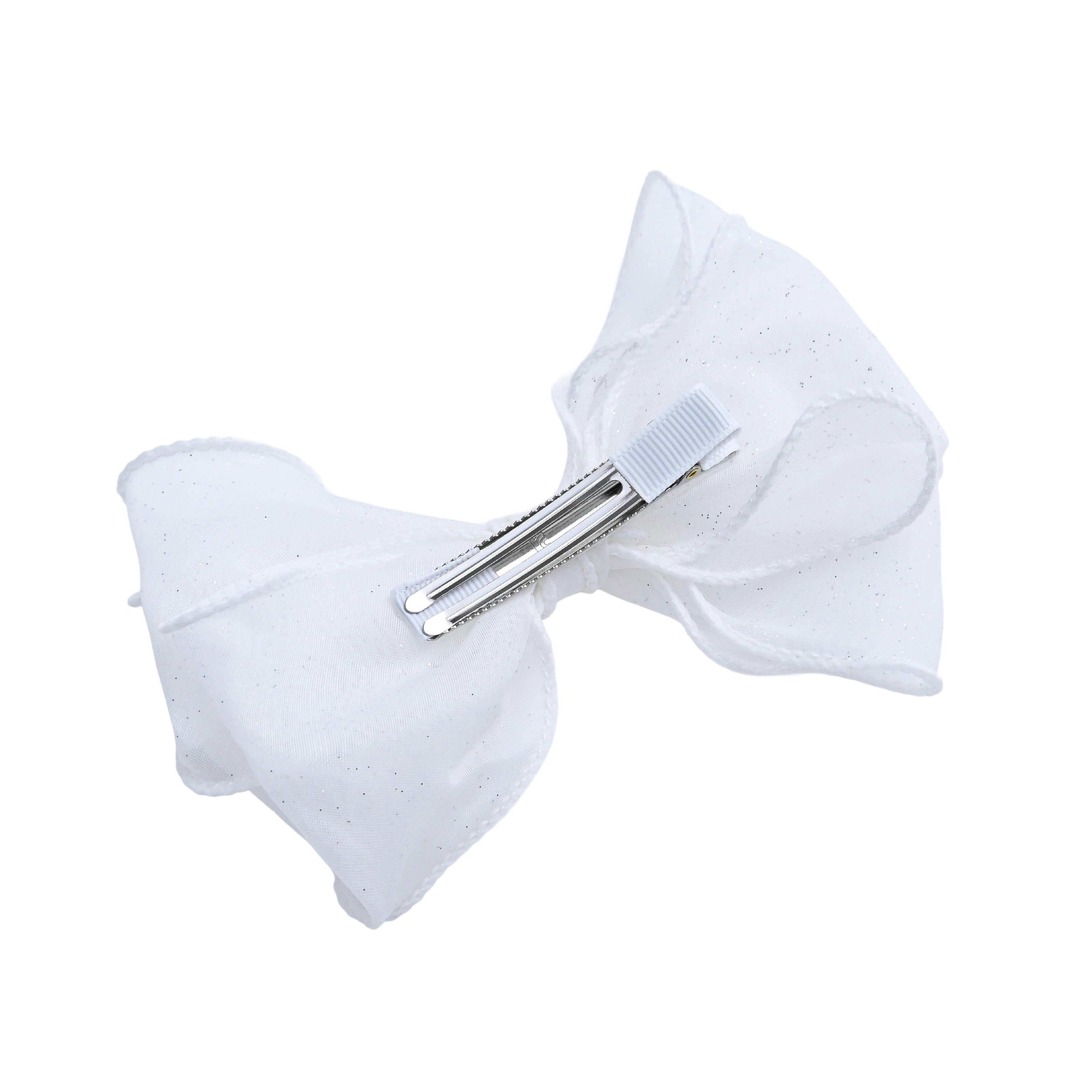 Shimmer White Bow Duo