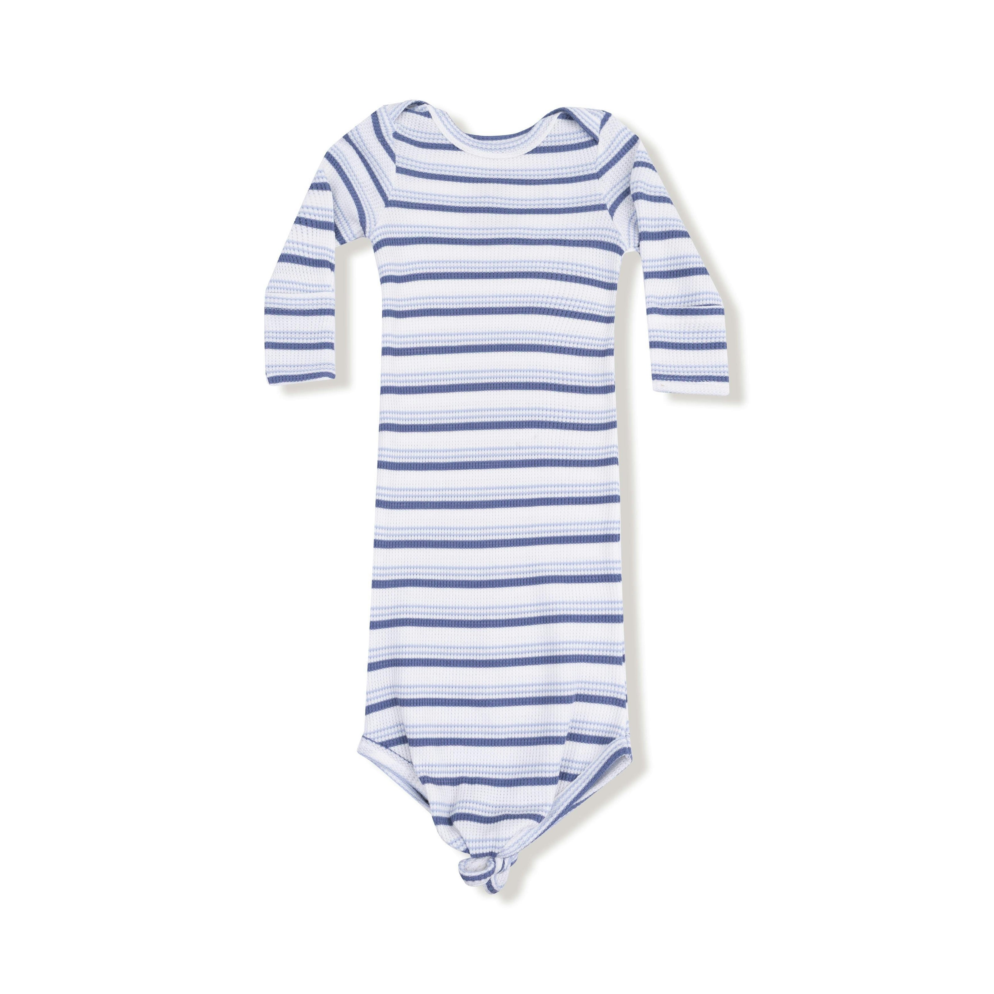 Vintage Stripe - Blue - Knotted Gown
