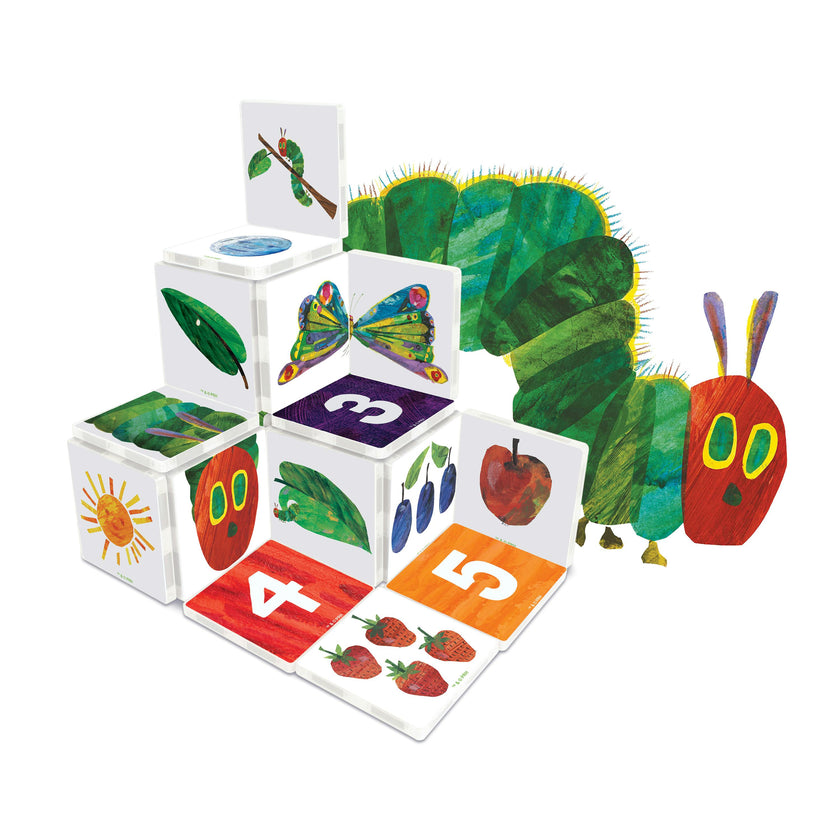 Eric Carle The Very Hungry Caterpillar & The Very Busy Spider Magnetic Tiles Combo Set