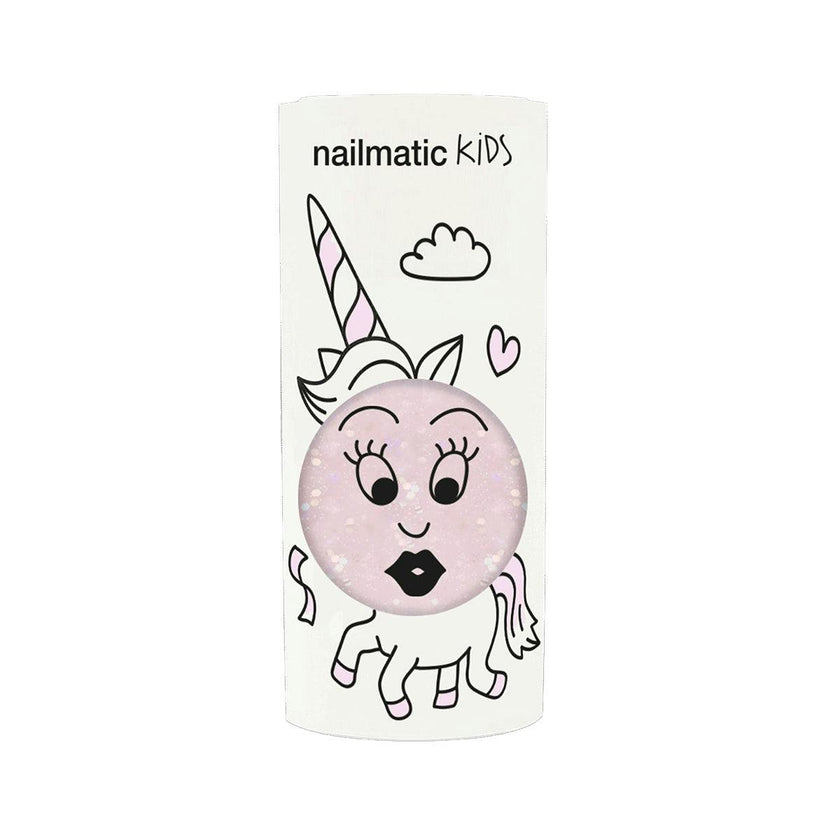 Nail Polish for Kids GLITTER SINGLE POLLY Light Pink Glitter