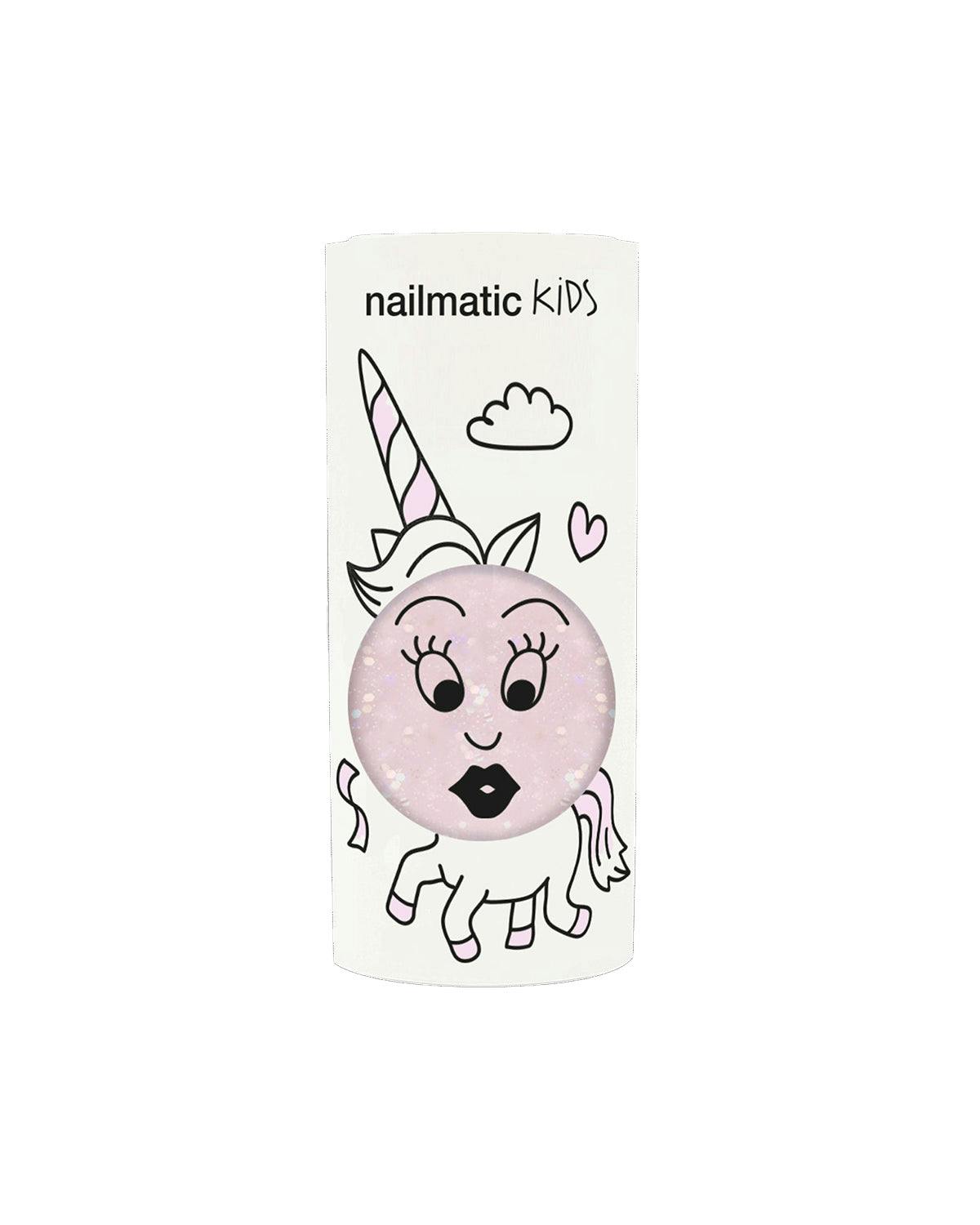 Nail Polish for Kids GLITTER SINGLE POLLY Light Pink Glitter