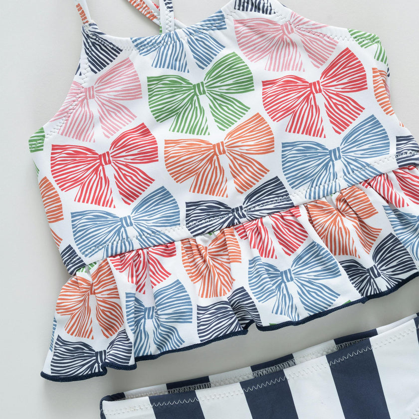 Girls Joy Tankini - Multi Bows
