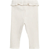 Jersey Ribbed Frill Elastic Waistband Leggings