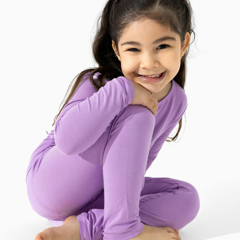 Lavender Bamboo Kids Pajamas