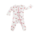 Zipped Long Sleeve Footed Onesie