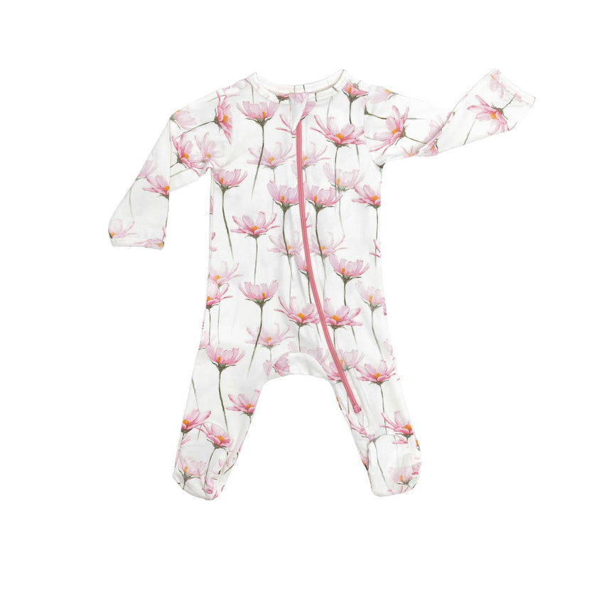 Zipped Long Sleeve Footed Onesie