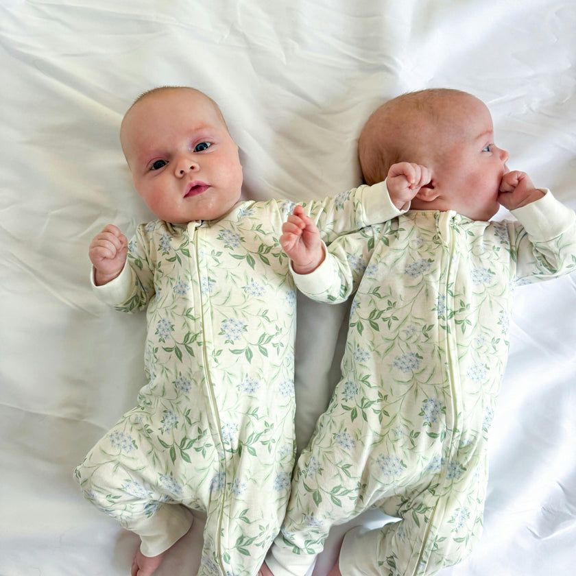 Zip up Pajama 2-Pack Hydrangea & Magnolia