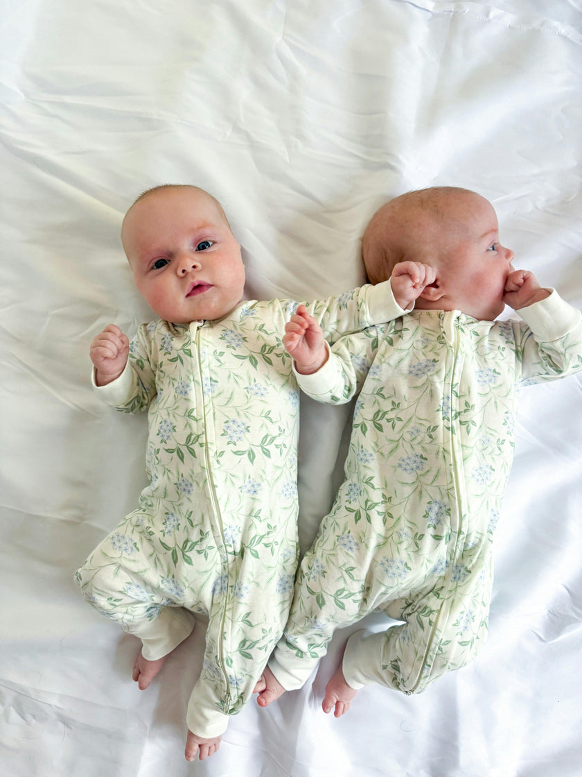 Zip up Pajama 2-Pack Hydrangea & Magnolia