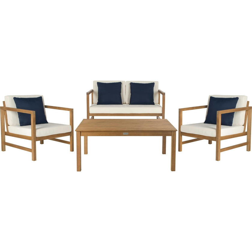 Montez 4-Piece Outdoor Set with Accent Pillows
