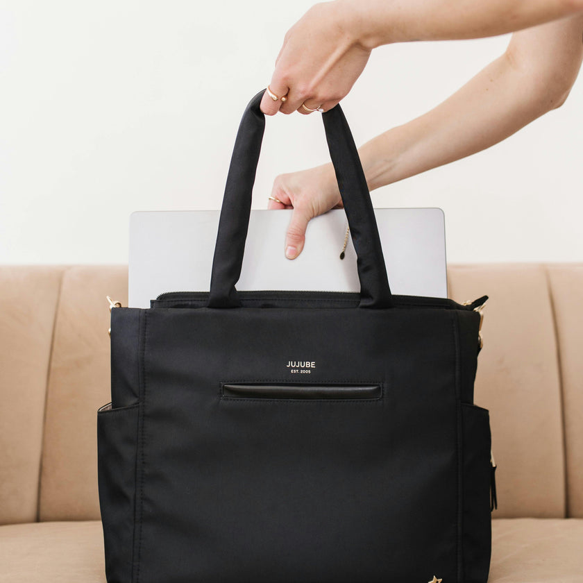 Utility-Strap Diaper Tote Bag