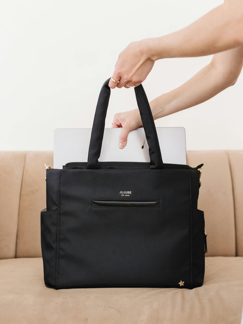 Utility-Strap Diaper Tote Bag