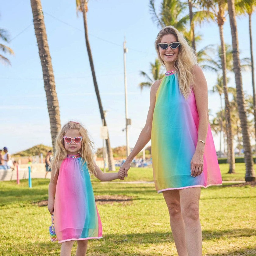 Women's Jeweled Rainbow Dress