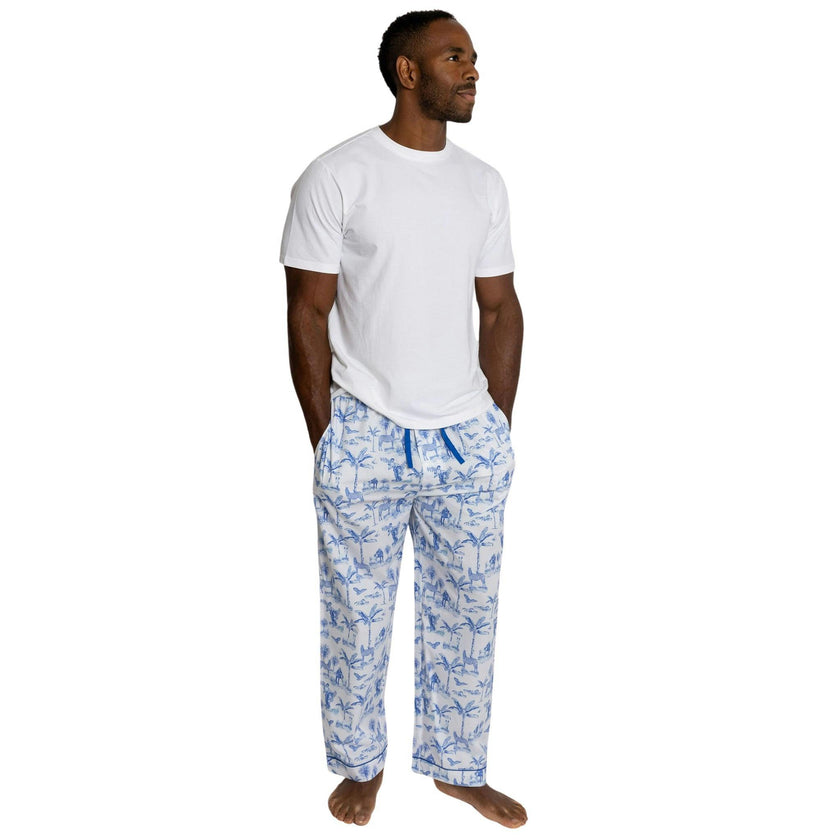 Men's Skydog Toile Blue PJ Pants