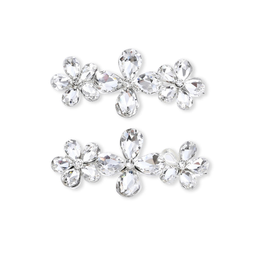 Sparkle Bloom Hair Pin Trio