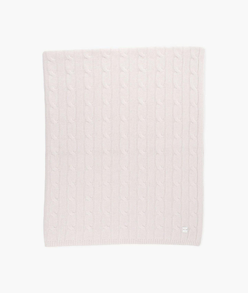 Cable Knit Cashmere Blanket