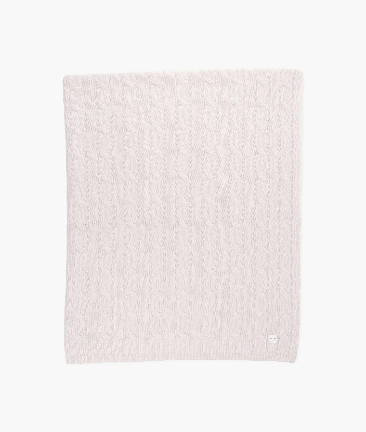 Cable Knit Cashmere Blanket