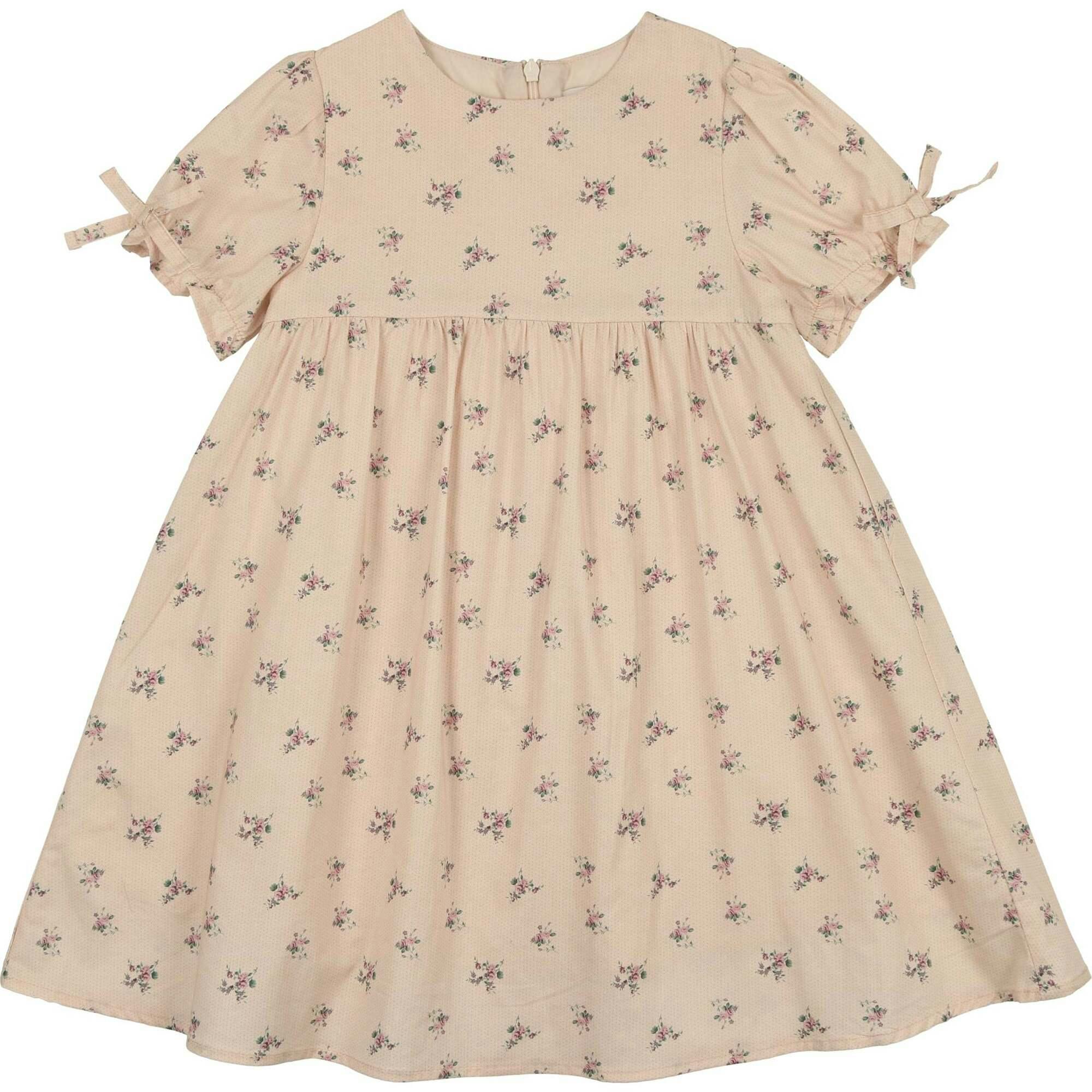 Rose Dot Short Sleeve Dress