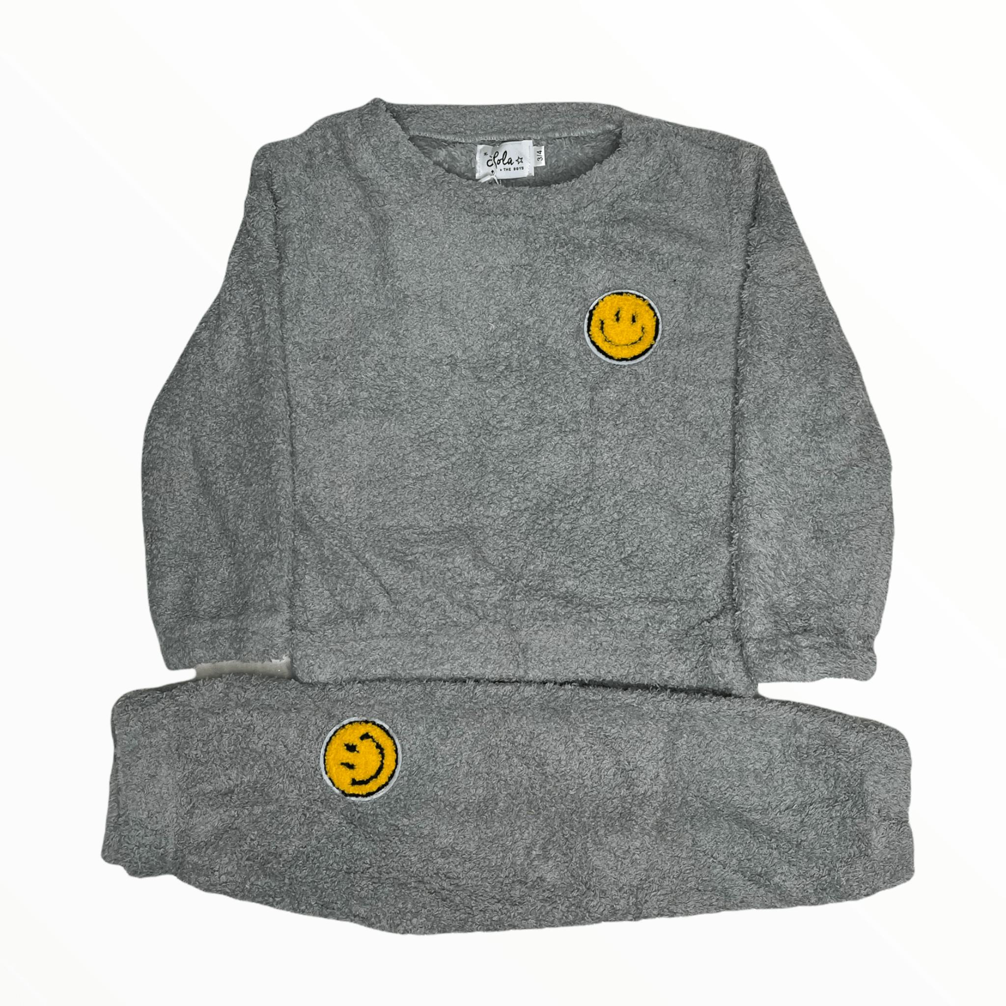Blue Bright Smile Patch Fuzzy Set