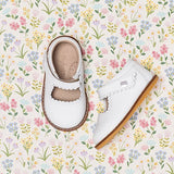 Toddler Mary Jane | White Leather