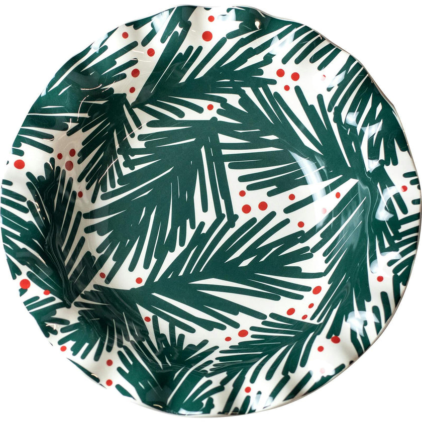Balsam and Berry Ruffle Bowl