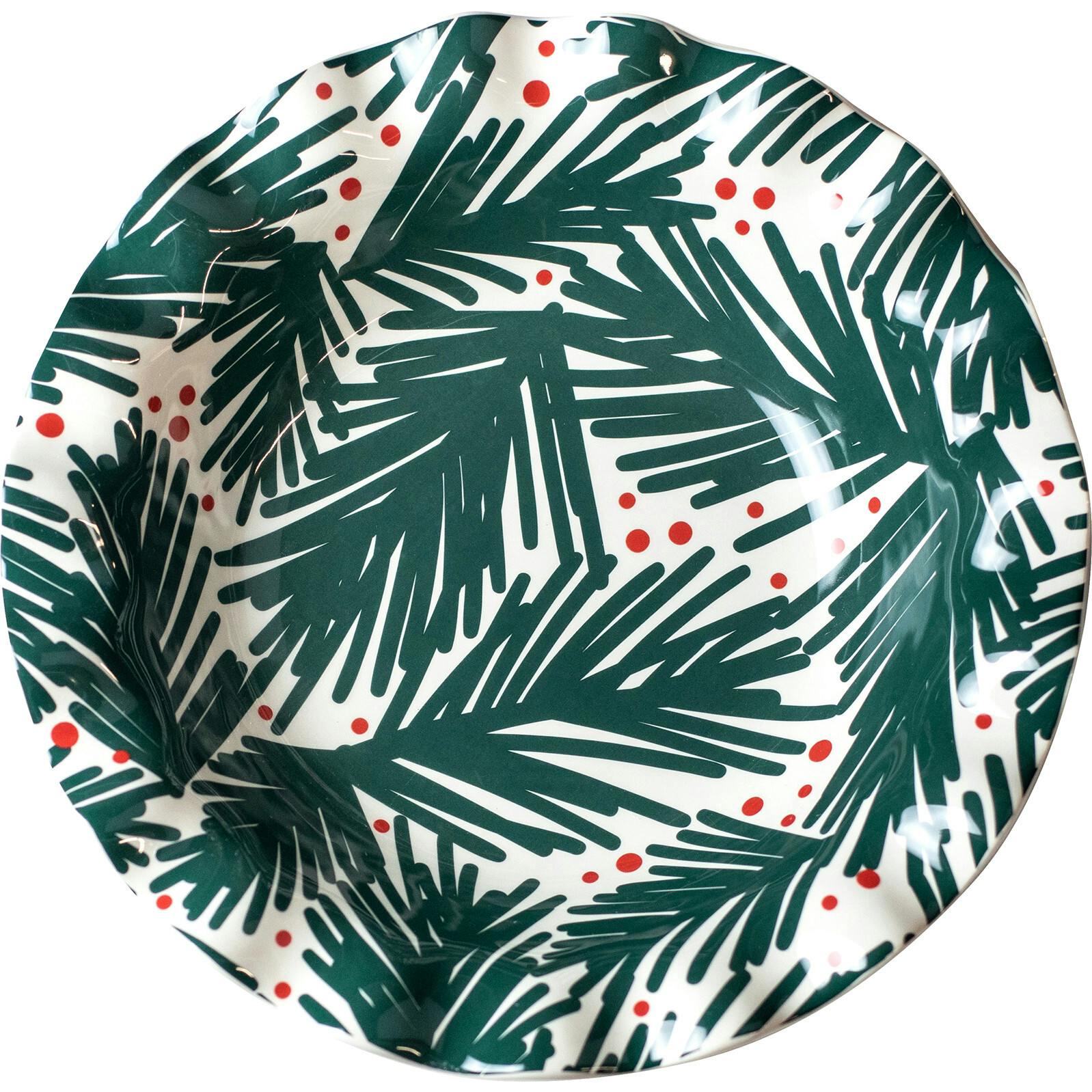 Balsam and Berry Ruffle Bowl
